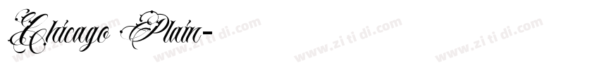 Chicago Plain字体转换